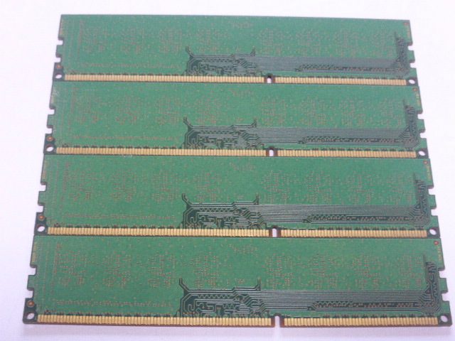 メモリ デスクトップパソコン用 Samsung 低電圧 1.35V DDR3L-1600 PC3L-12800 4GBx4枚 合計16GB 起動確認済みです③_画像3