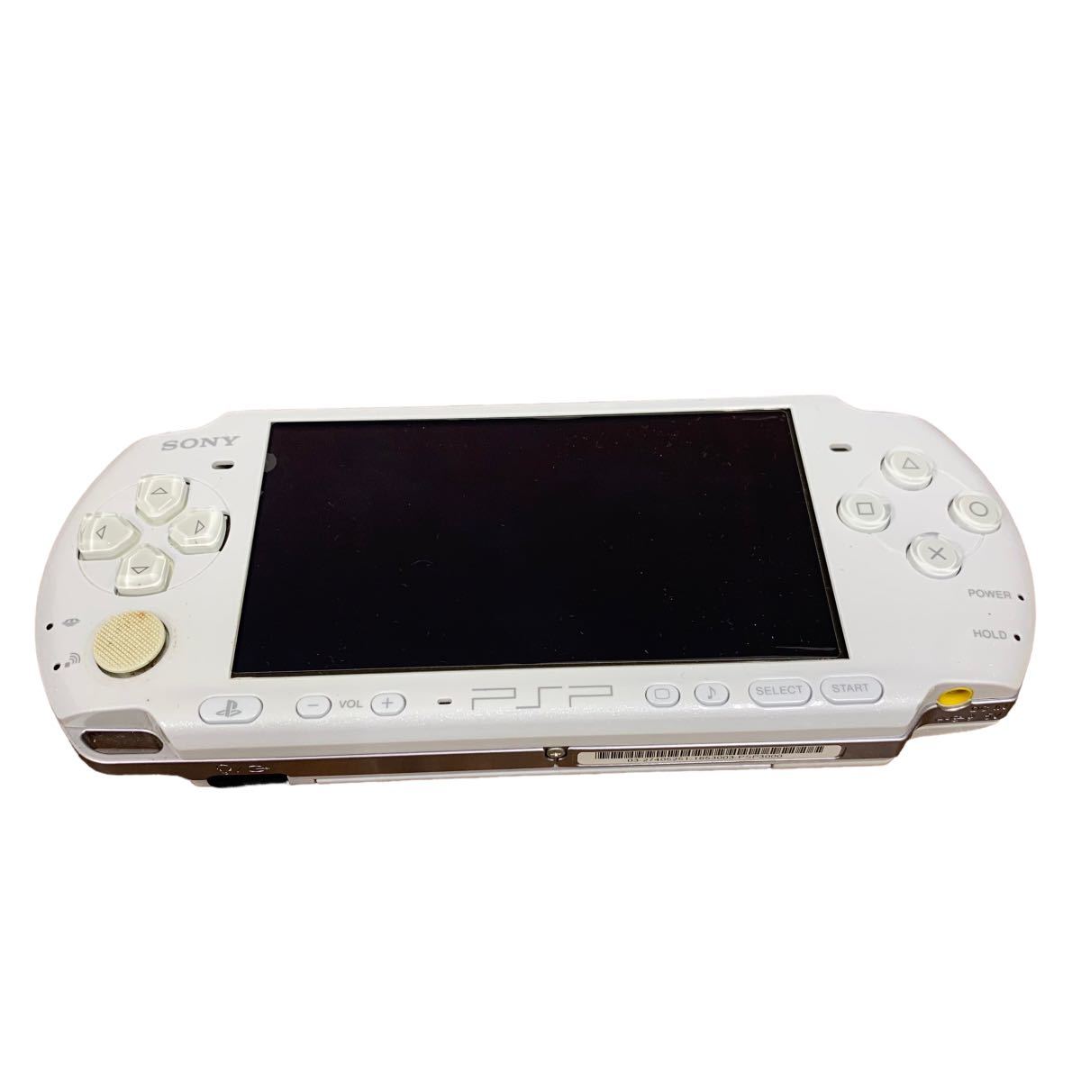 5194】1円~ SONY ソニー PSP 本体 PSP-3000 ホワイト メモリカード