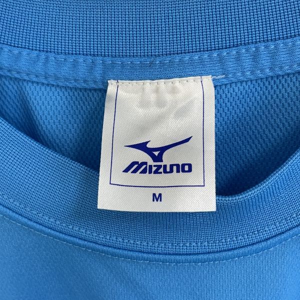 MIZUNO ミズノ メンズ 半袖 トップス Tシャツ スポーツ ウェア Mサイズ マラソン 記念Tシャツ ブルー 青色 水色 ホワイト プリント ロゴ