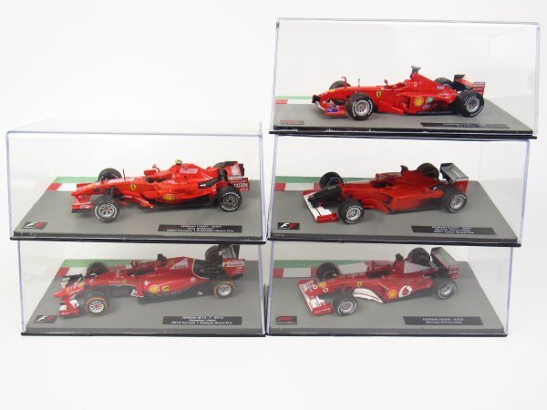 デアゴスティーニ F1マシンコレクション 5台セット フェラーリ FERRARI F399 F2001 F2002 F2007 SF15_画像1