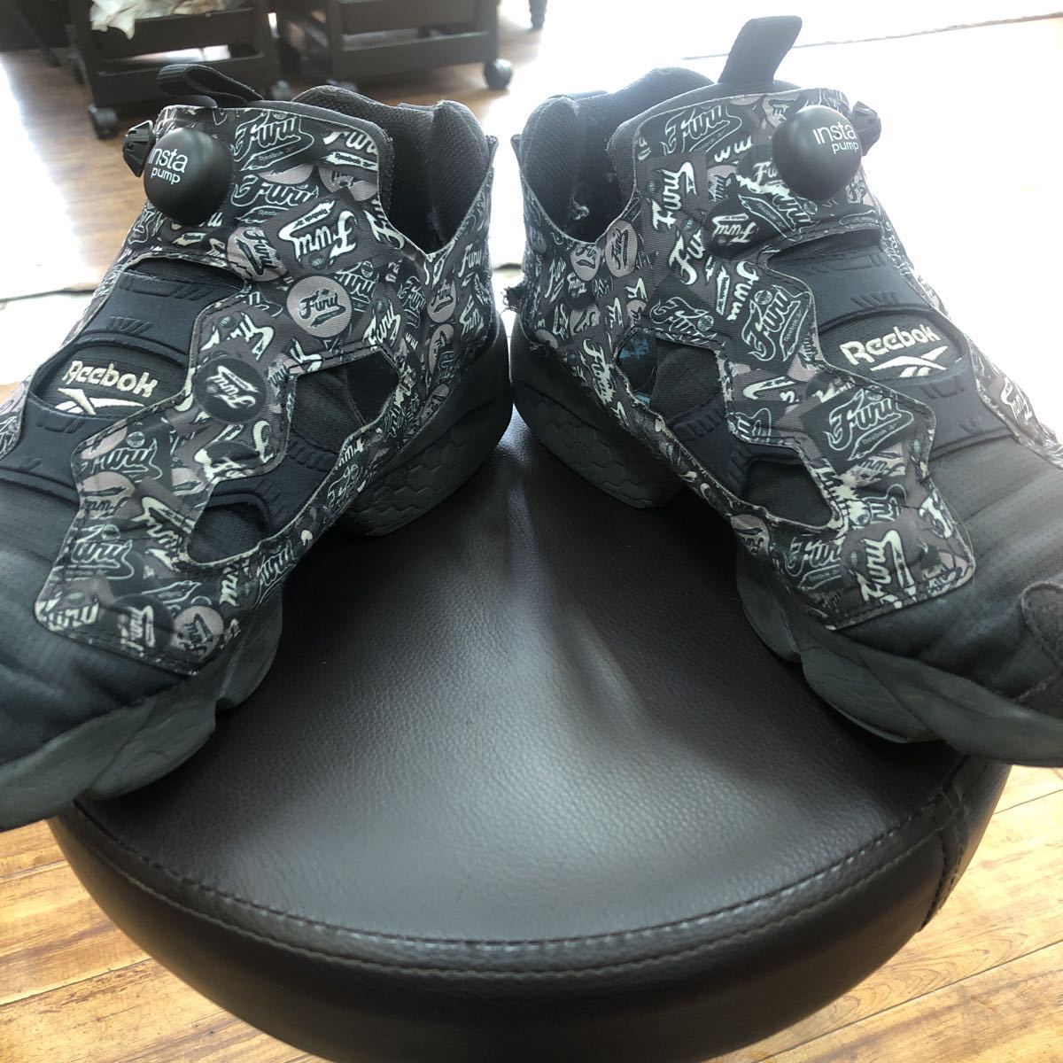 Reebok ポンプフューリー 黒 総柄 リーボック PUMP FURY インスタポンプフューリー メンズ 28cm_画像6