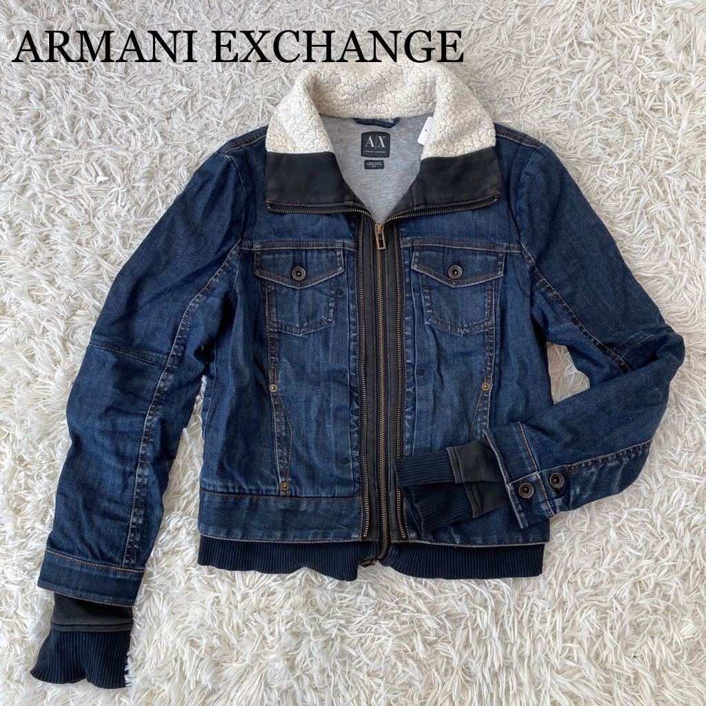 送料無料（一部地域を除く）】 ARMANI Mサイズ 首ボア デニム