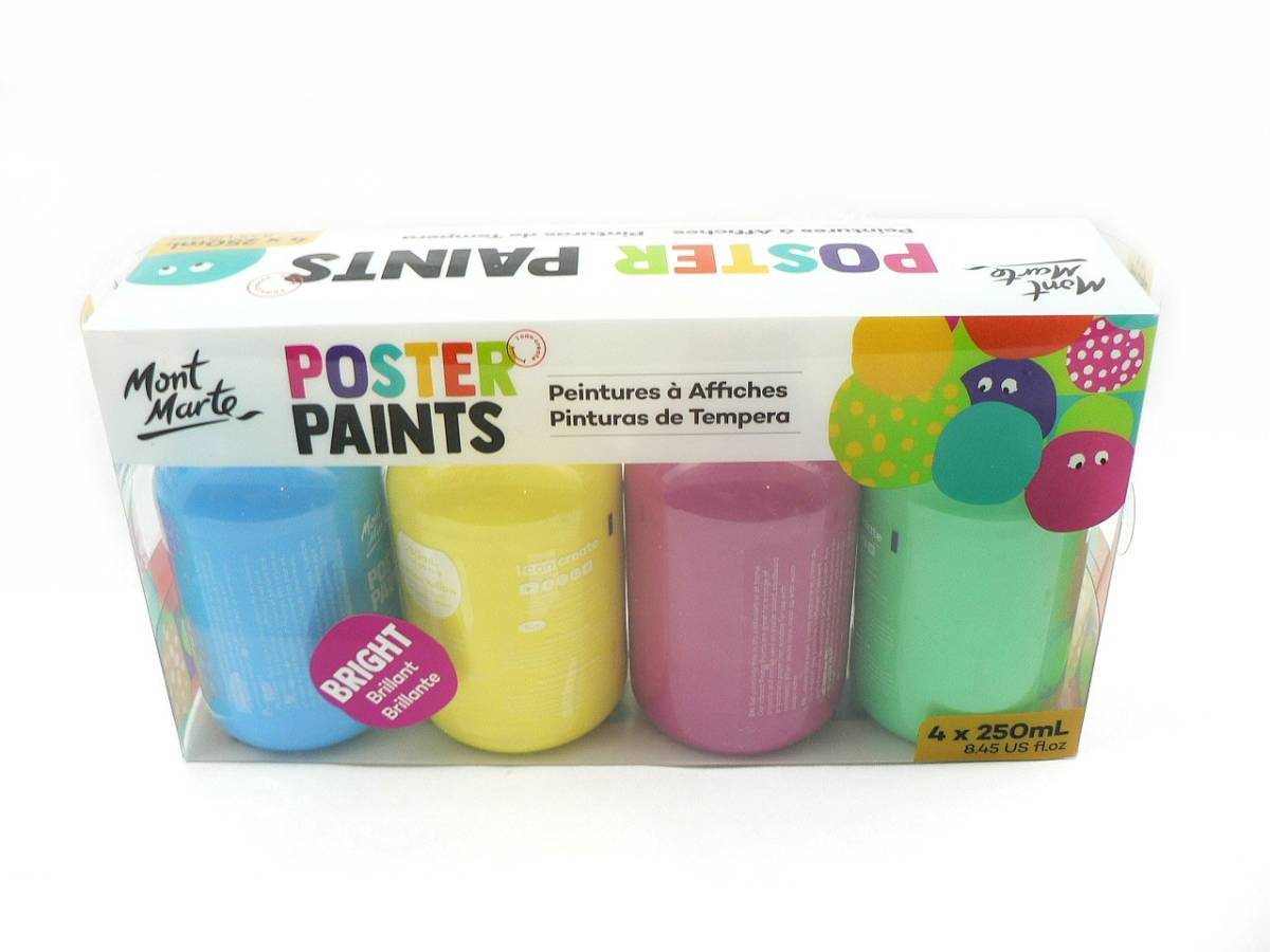 poster paint  почта   цвет  *   флуоресцентный  цвет  *  250ml×4 цвет  *   новый товар 