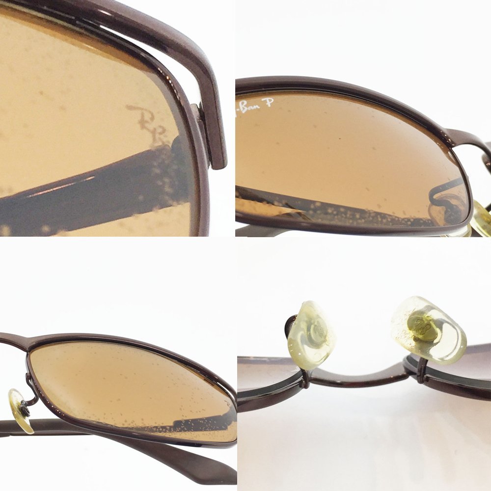 ◆レイバン Ray-Ban オリンピアン サングラス RB3117 ELEGANCE 014/47 59□15 メンズ レディース ブラウン イタリア製 アイウエア6CC/88905_画像9