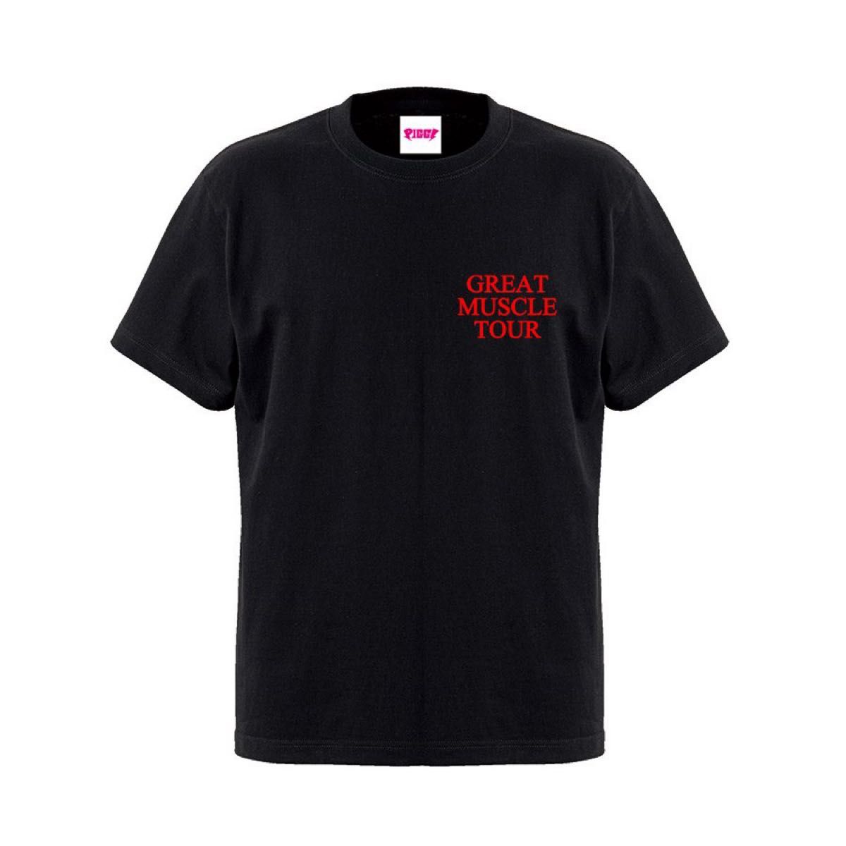 【新品未着用】PIGGS GREAT MUSCLE TOUR Tシャツ ブラック L