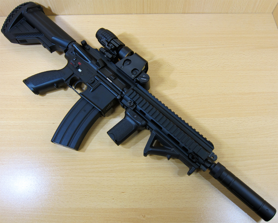 東京マルイ 次世代 HK416D 3倍率ブースター ホロサイト サイレンサー