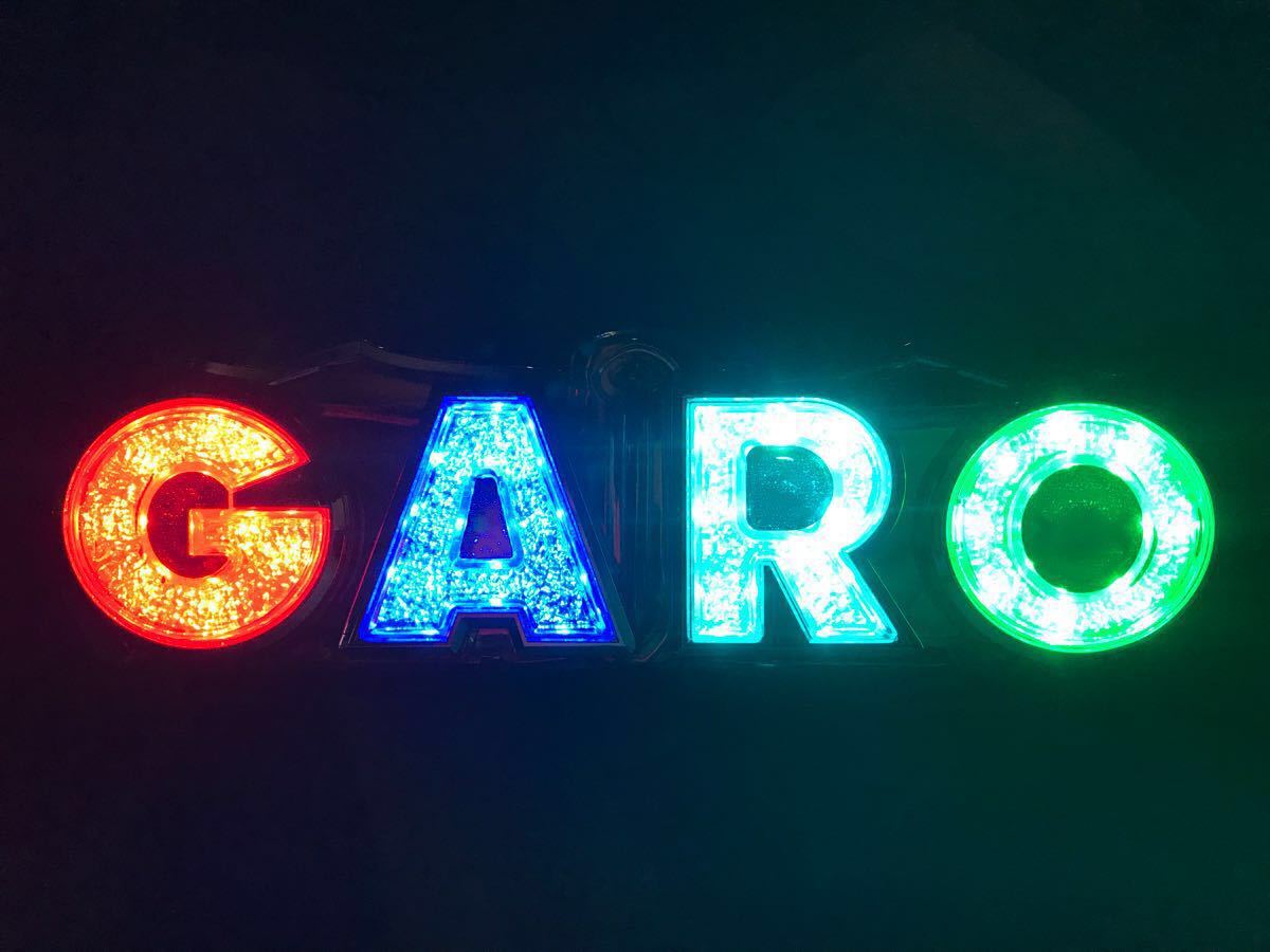 即決価格！！信工房 ガロ 牙狼 GARO文字 LED発光！ 家庭用コンセント仕様！お部屋のインテリアに！_この様に一文字づつのカラー指定も可能！