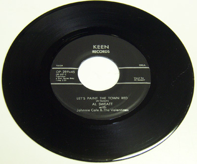 45rpm/ LET'S PAINT THE TOWN RED - AL SWEATT - I HATE MYSELF / 50s,ロカビリー,FIFTIES,KEEN RECORDS_画像1