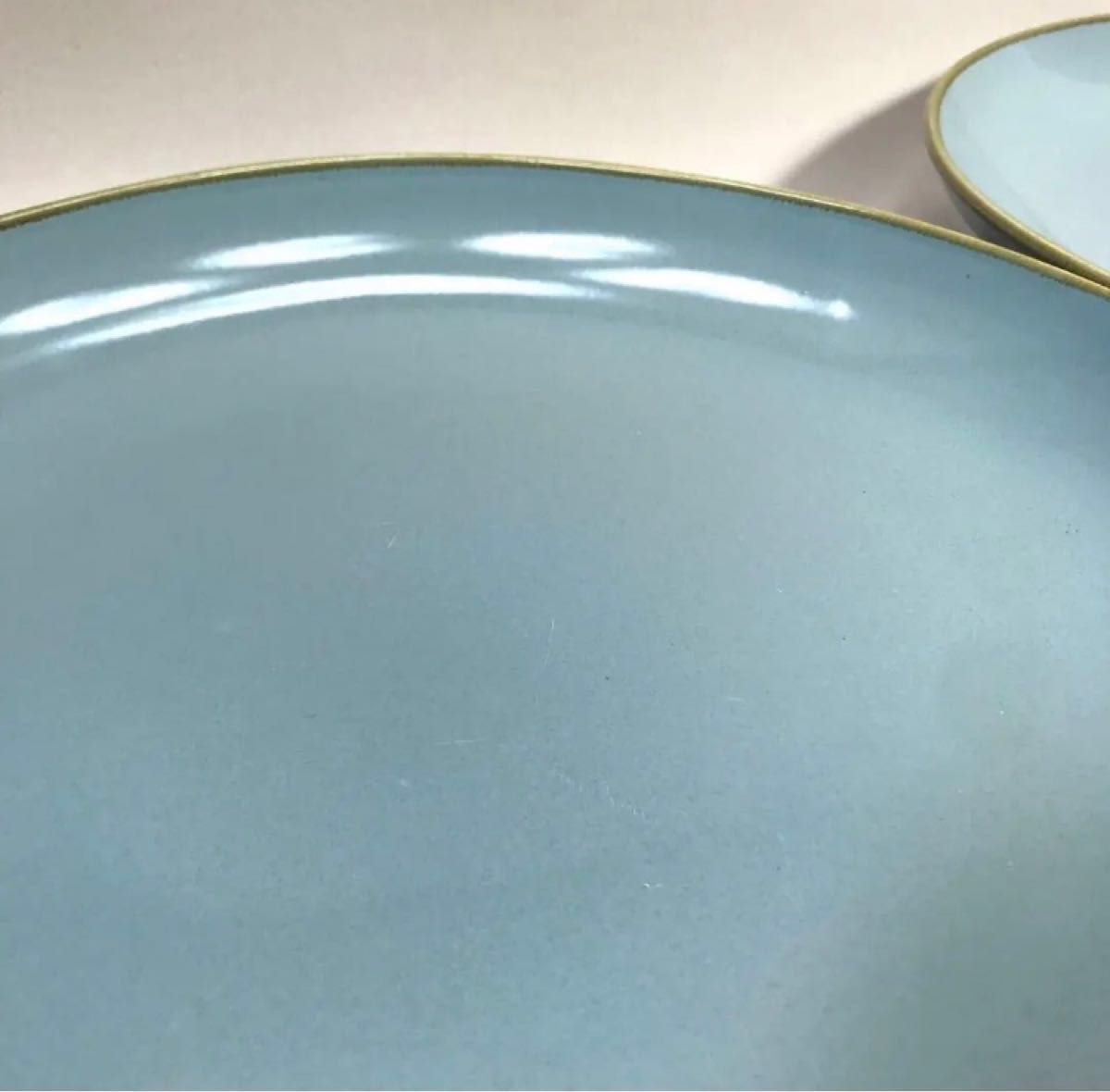 大皿　北欧風　ワンプレート　ディナー皿　ペア　セット　2枚 28cm パスタ皿　水色　食器　