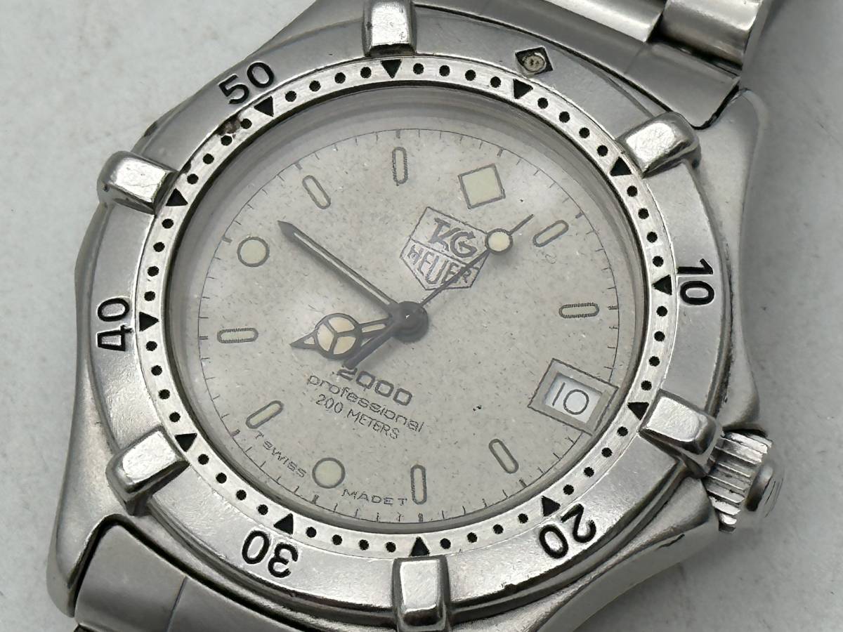 TAG HEUER tag * Heuer genuine article 2000 series 962.213 men's wristwatch operation goods 