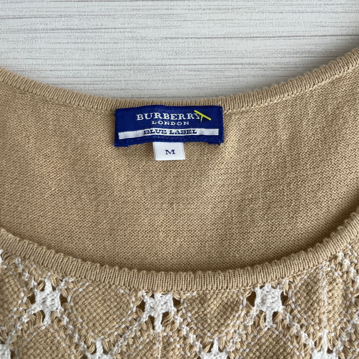 BURBERRY BLUERABEL サマーニット M タンクトップ バーバリー