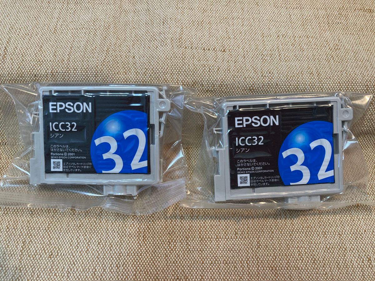 EPSON インクカートリッジ 未使用品 ICC32 シアン 2個 エプソン｜Yahoo