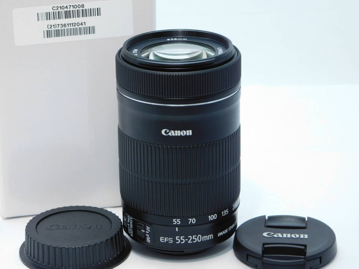■極上品■☆送料無料 Canon キヤノン EF-S55-250mm F4-5.6 IS STM ＃27314