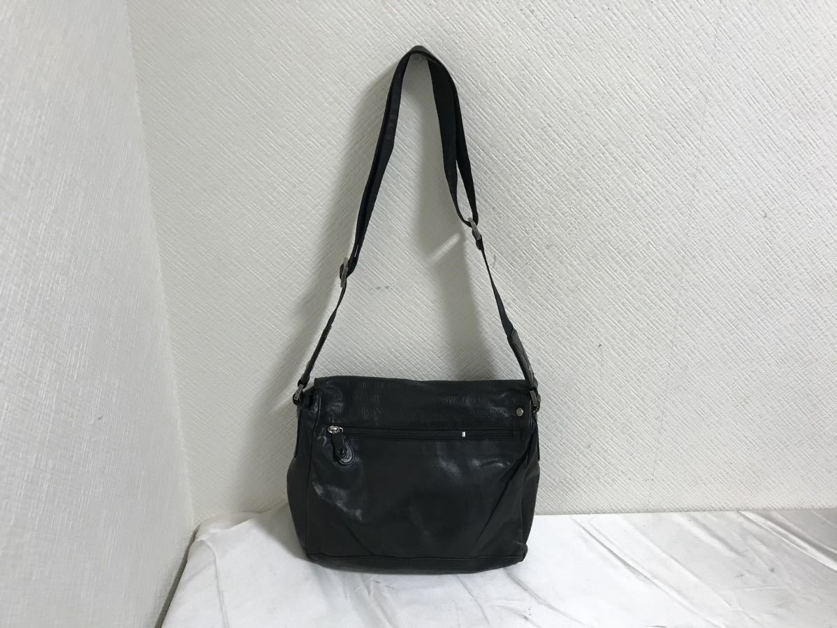 本物エンポリオアルマーニEMPORIO ARMANI本革レザーショルダーバッグ