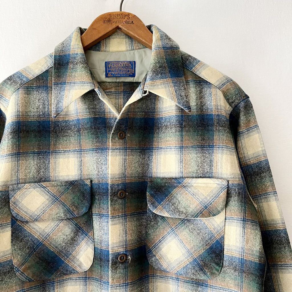 希少 黒入荷！ 70s PENDLETON ヴィンテージ オリジナル 開襟 ペン