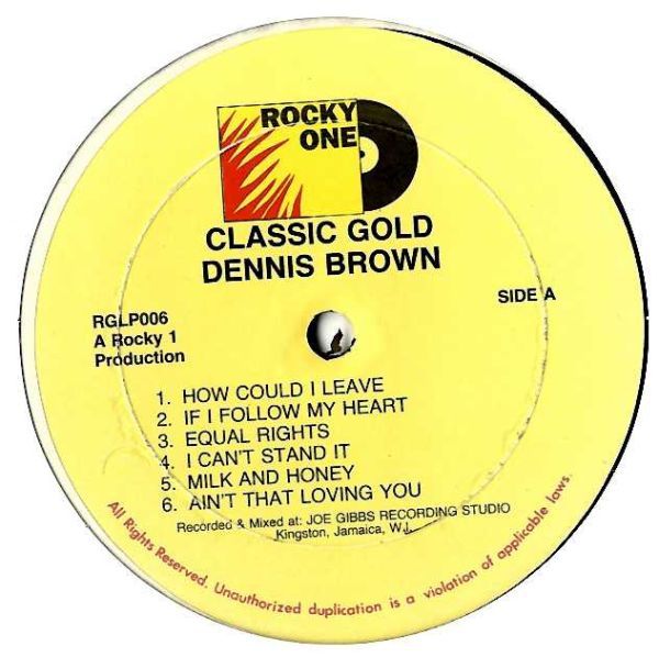 Dennis Brown - Classic Gold G049_画像1