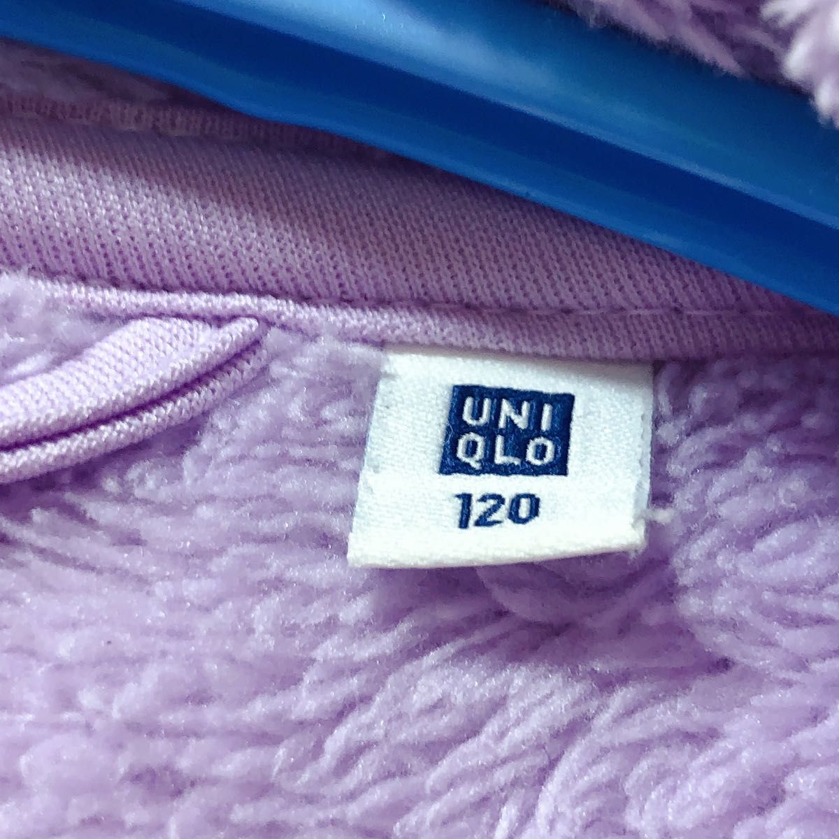 UNIQLO ユニクロ　フリースジャケット 紫　120cm 中古品