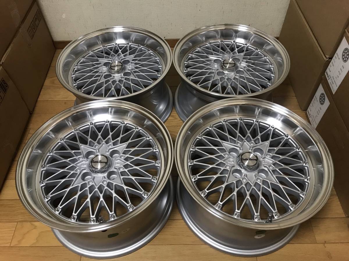 旧車系デザインメッシュホイール暴走族街道レーサー15×8J・+20