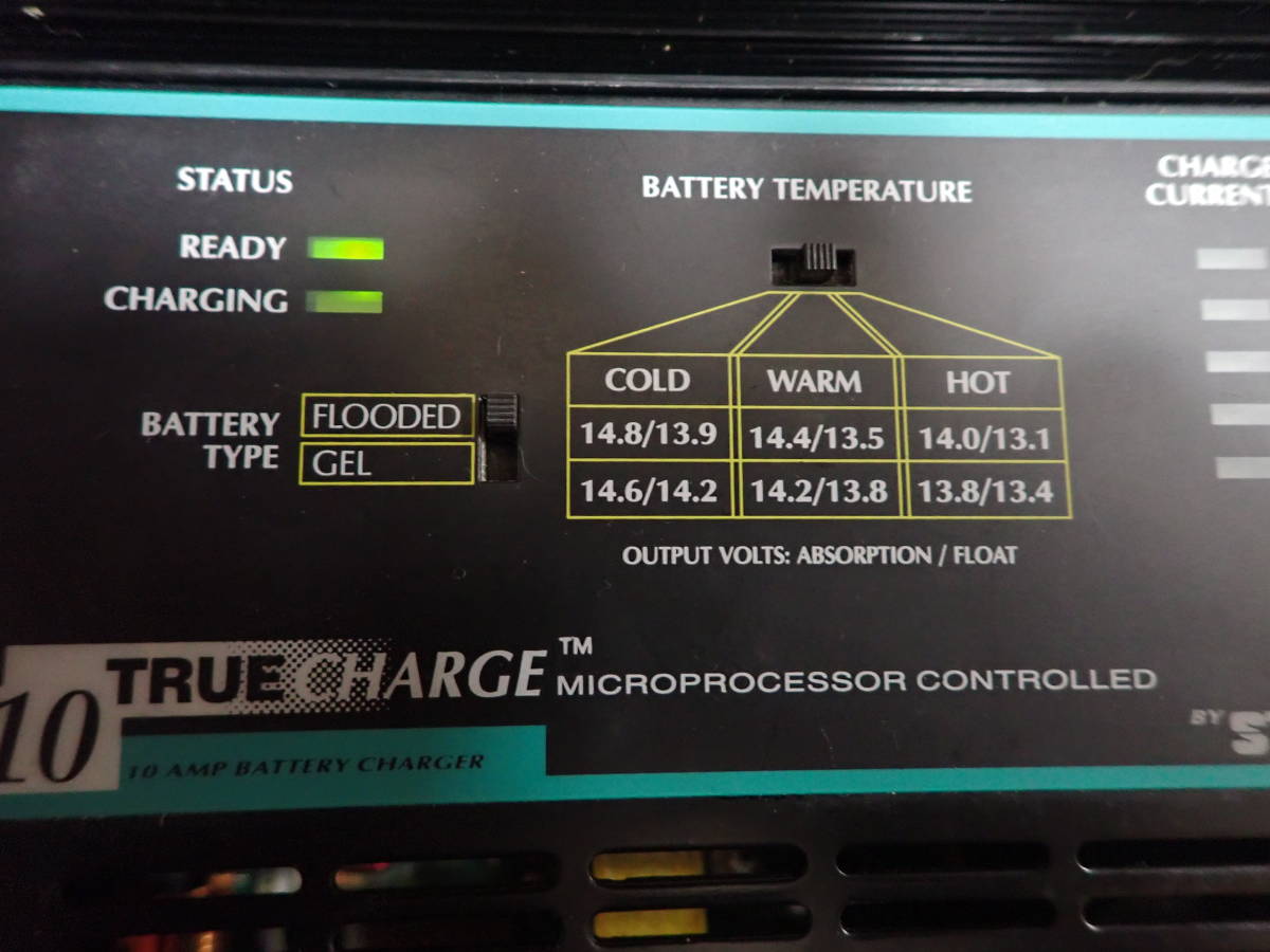 「5093114/S2C」STATPOWER 大容量バッテリー用 充電器 TRUECHARGE10 10A 元箱 取説 通電確認済_画像7