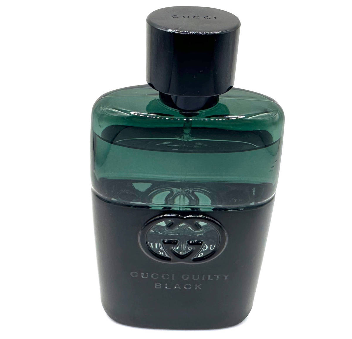 * Gucci perfume *GUCCI GUILTY BLACK POUR HOMME EDT.50ml** exhibition USED/ remainder approximately 90%/ ground under cold . warehouse storage / hard-to-find / box less 