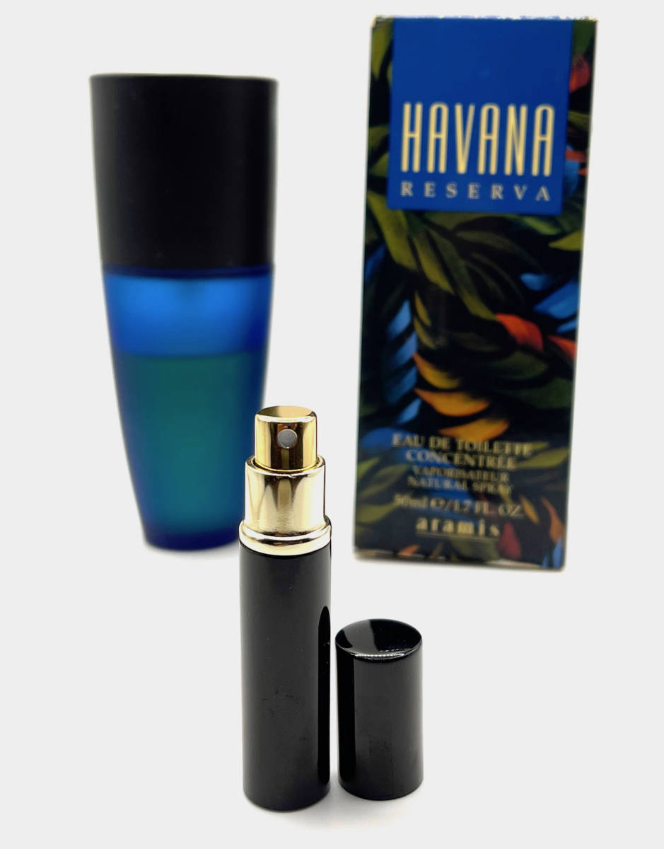 ★ARAMIS・VINTAGE HAVANA RESERVA EDT. CONCENTREE Special Size NATURAL SPRAY 3.5ml・超希少/入手困難・未使用/(3.5ml詰替品)/箱無_両サイドのボトルと箱は、詰替元で出品否