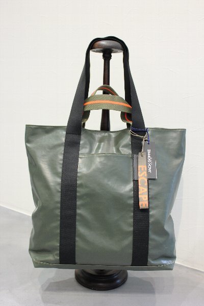 JACK GOMME Jack * rubber ESCAPE CALVI tote bag unisex new goods unused ash pe- France 2WAY khaki 