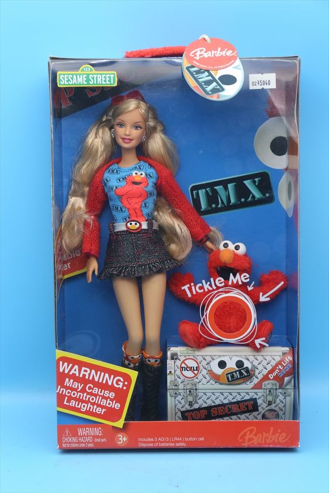 sale☆2006年 Barbie Loves Elmo Doll TMX Sesame Street Doll/マテル バービー×エルモ/ヴィンテージ/176897026_画像1