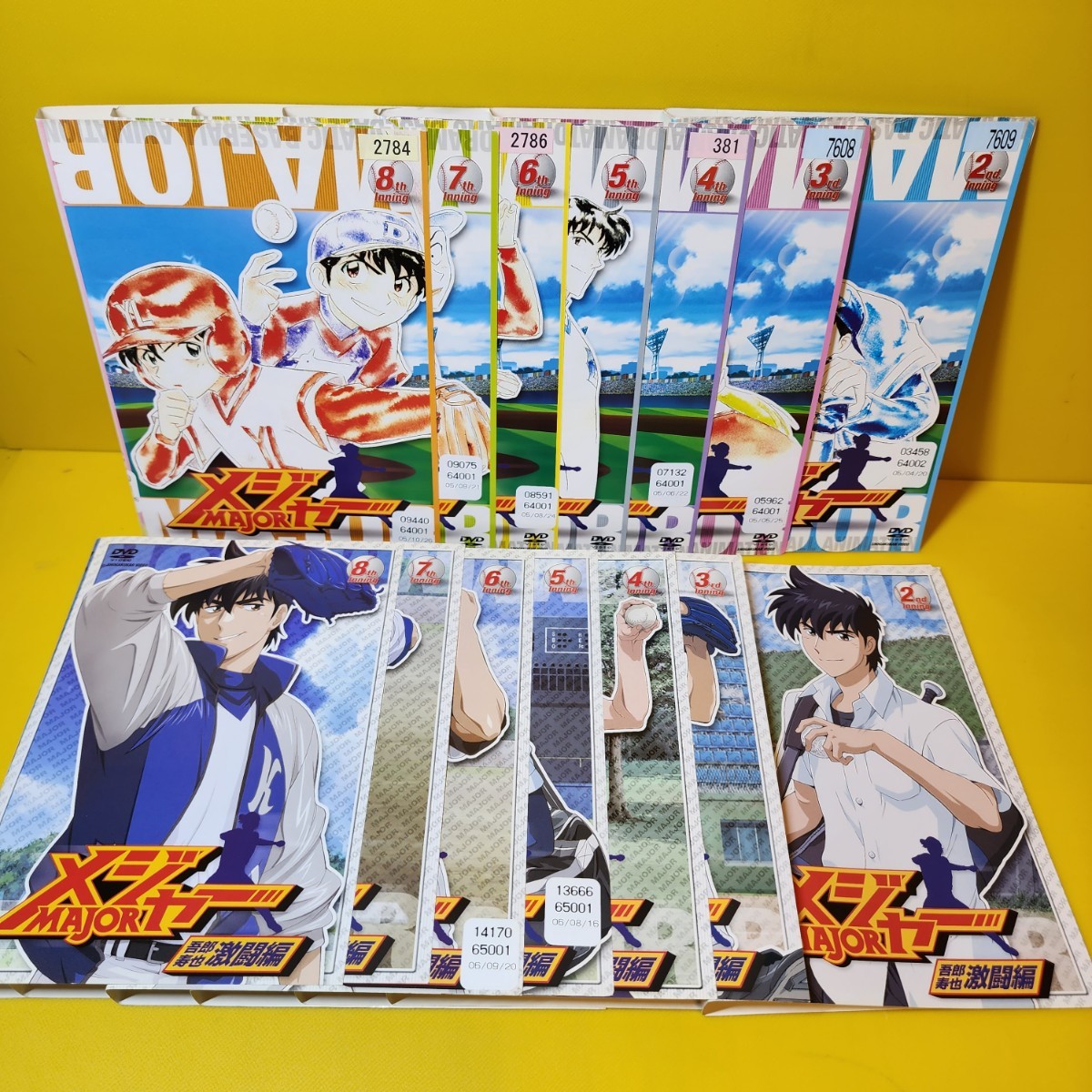 ※新品ケース交換済み メジャー1期~6期+セカンド+劇場版 DVD全74巻セット ※新品ケース交換済み メジャー1期~6期+セカンド+劇場版 DVD全74巻セット