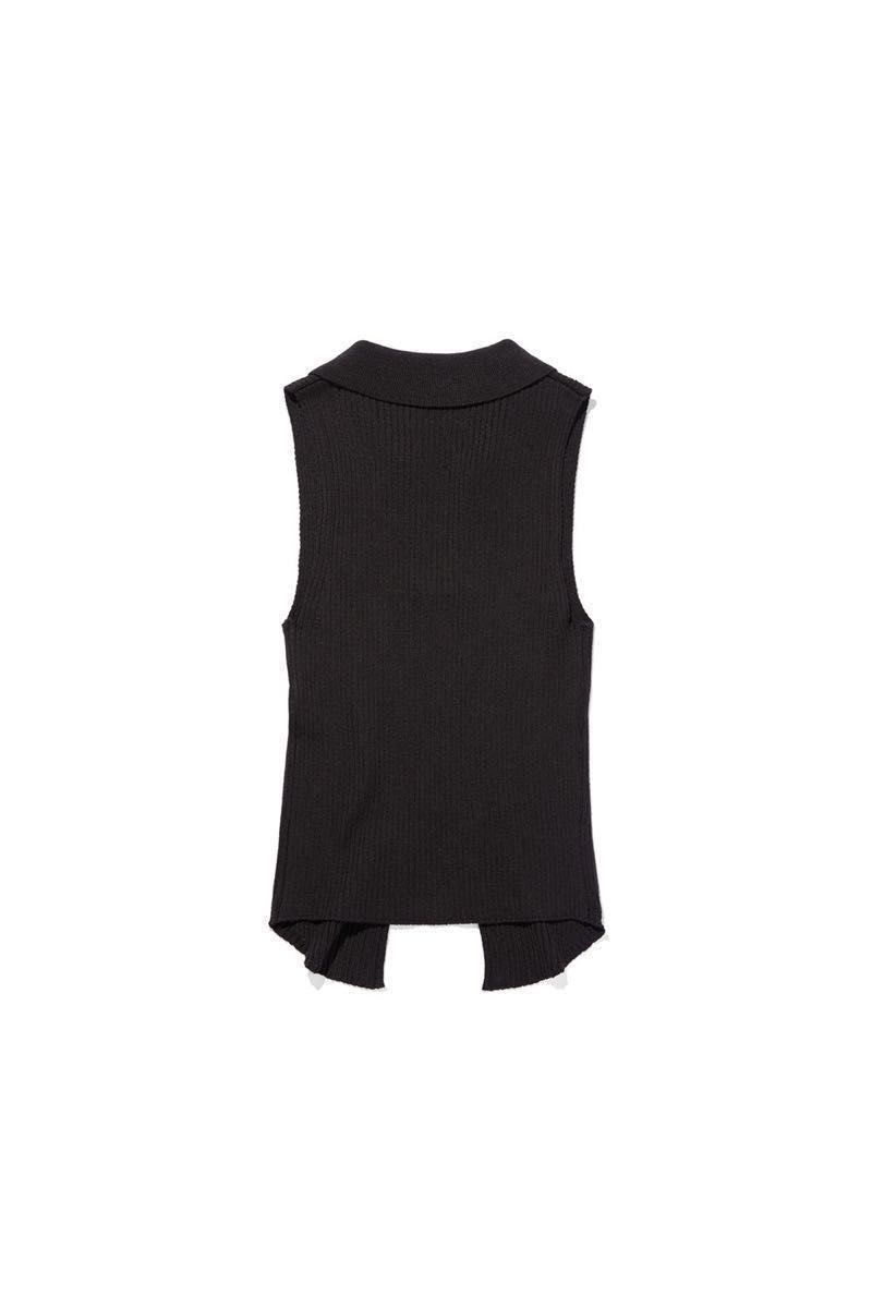 MISCHIEF MSCHF ミスチーフ　KNITTED TWO TONE SLEEVELESS ニット ツートーン スリーブレス