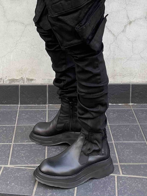 20AW JULIUS ユリウス ブーツ Utility Pocket Boots ブラック　1_画像1