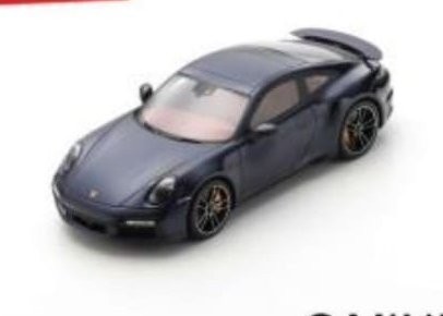 【シュコー】 1/18 Porsche 911 Turbo S (Type 992) 2021 - Night Blue Metallic ■アクリルケース付[450052500]★未開封新品！
