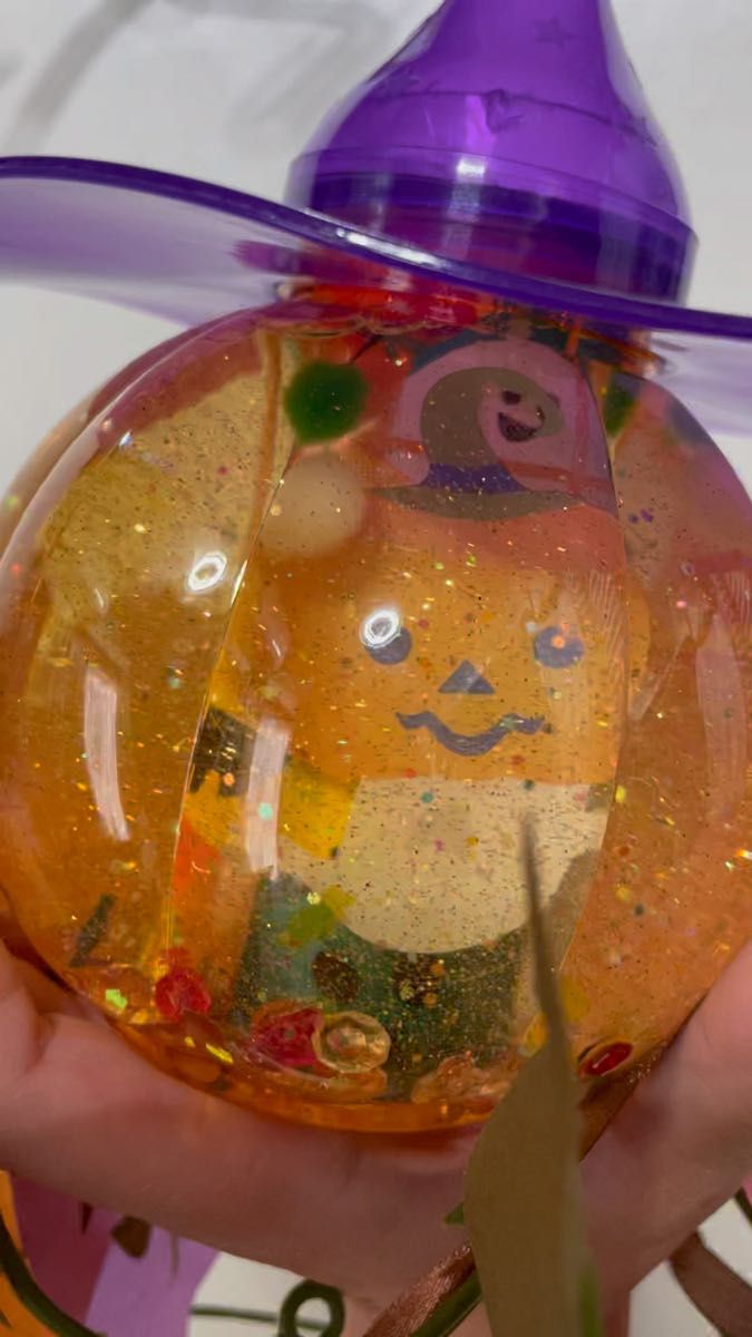 ハロウィンランタンセンサリーボトル