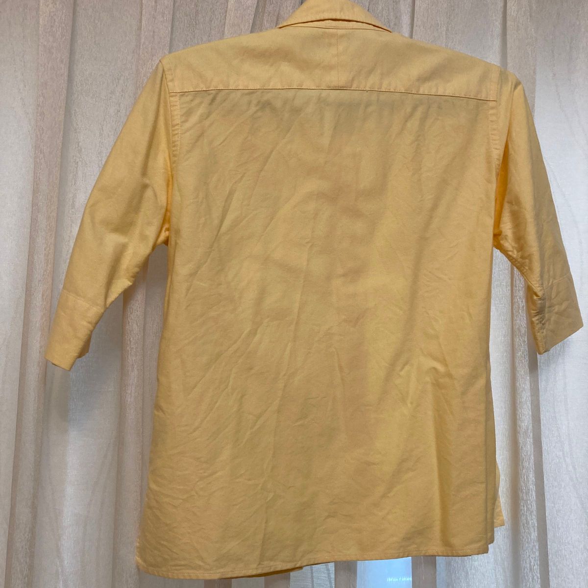 ラルフローレン ボタンダウンシャツ RALPH LAUREN 半袖シャツ　キッズ　11 160 黄色　袖　裾　スリット入り　