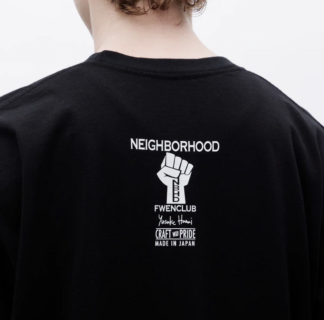 新品 SIZE L FWENCLUB X YUSUKE HANAI X NEIGHBORHOOD Tee BLACK 花井祐介 ネイバーフッド FWENクラブ tシャツ limited 200_画像4