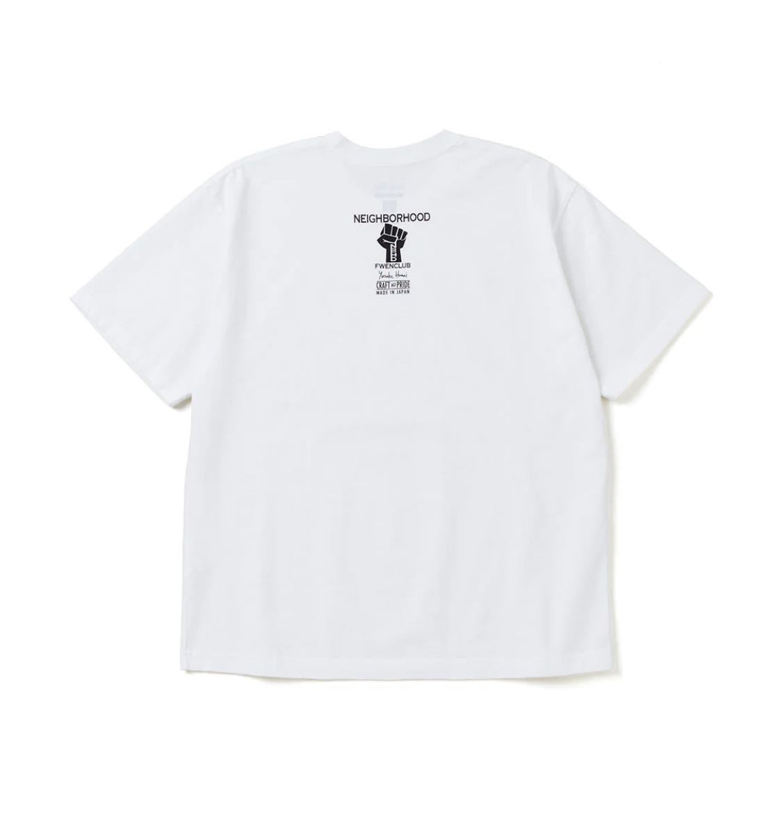 新品 SIZE L FWENCLUB X YUSUKE HANAI X NEIGHBORHOOD Tee WHITE 花井祐介 ネイバーフッド FWENクラブ tシャツ limited 200_画像2