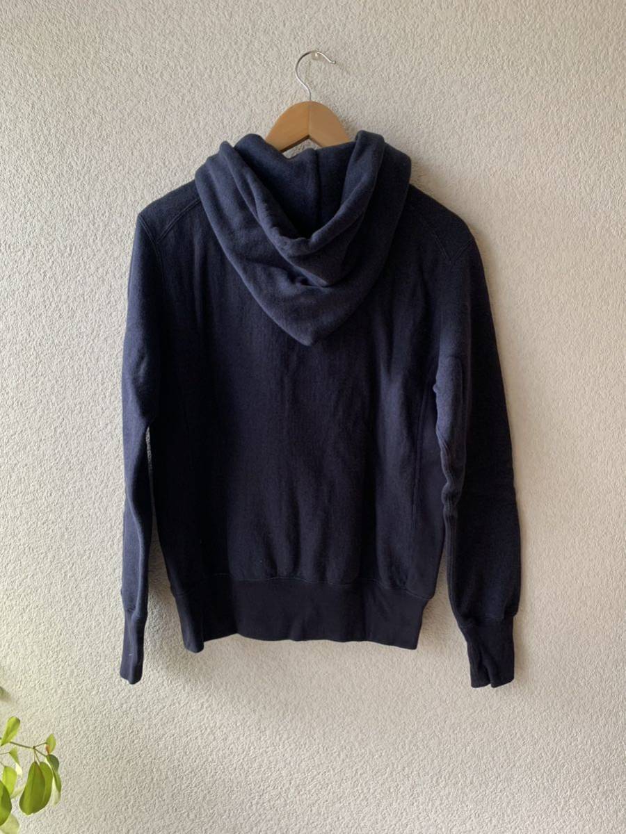 新品 SIZE 3 FilMelange フィルメランジェ WICKS ウィックス DEEP NAVY プルオーバー パーカー parka sweat ディープ ネイビー スウェット_画像3