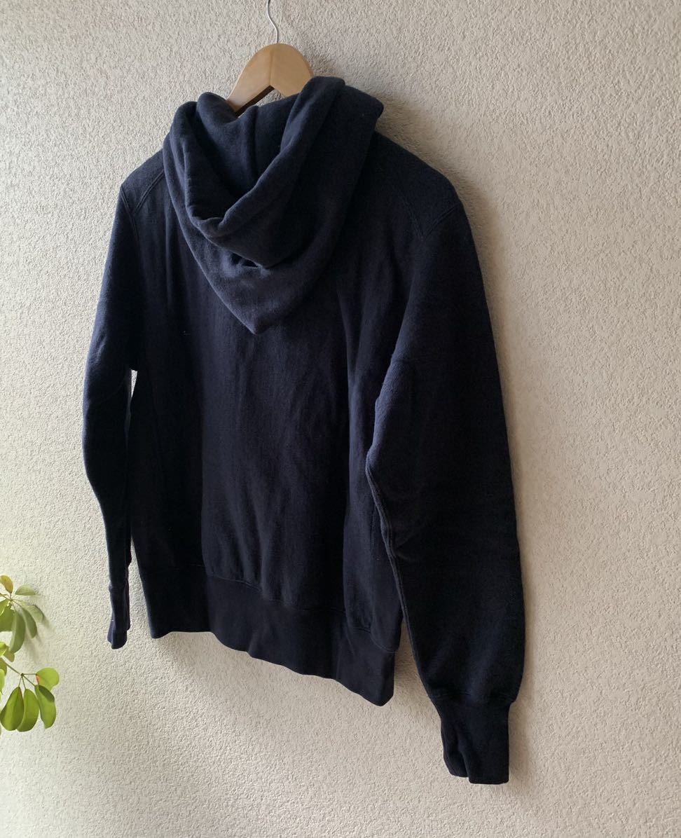 新品 SIZE 3 FilMelange フィルメランジェ WICKS ウィックス DEEP NAVY プルオーバー パーカー parka sweat ディープ ネイビー スウェット_画像4