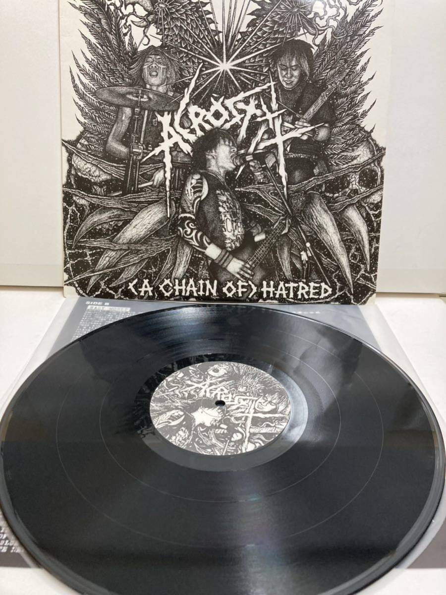 US盤 (A Chain Of) Hatred / Acrostix アクロスティックス 【LPアナログレコード】 Japanese Hardcore Punk_画像5