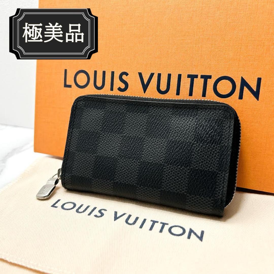 極美品 LOUIS VUITTON ルイヴィトン ダミエ グラフィット ジッピー