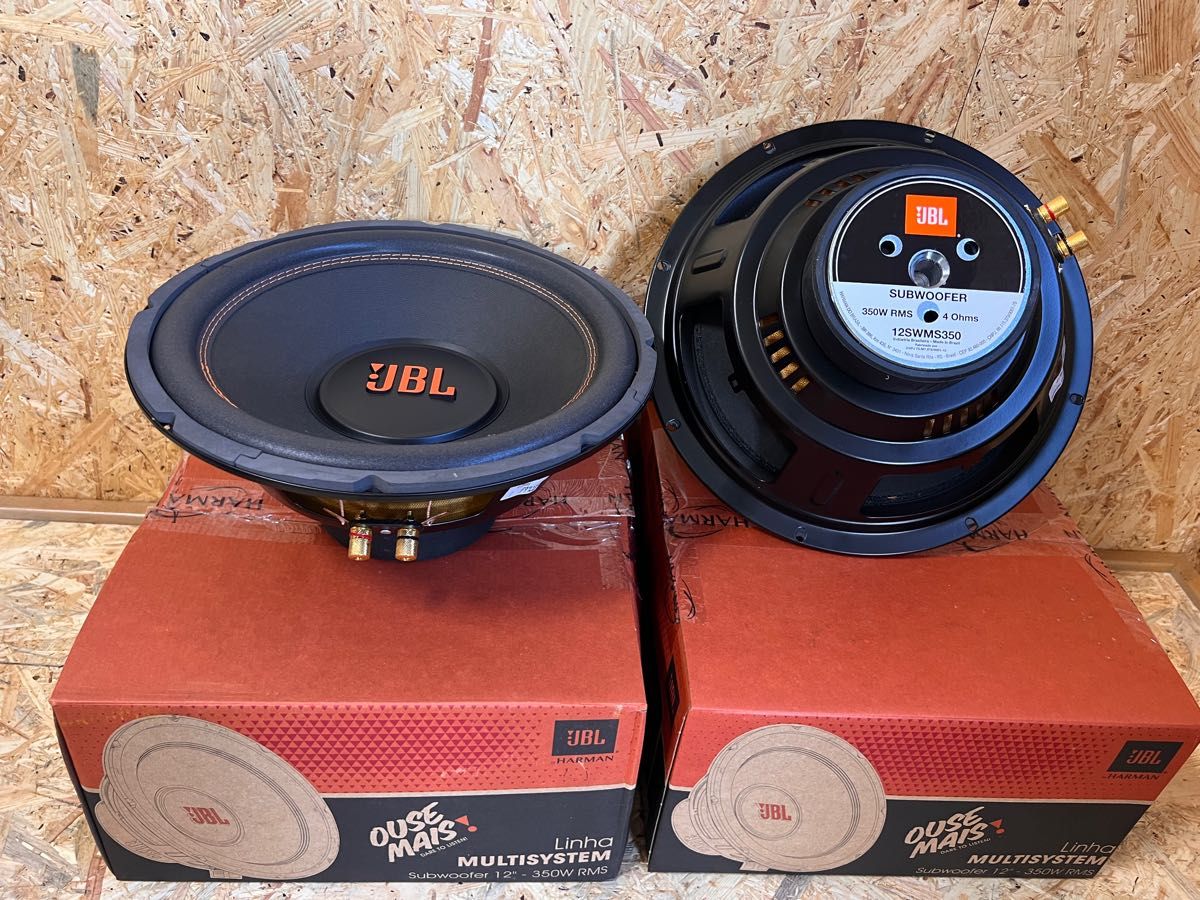 2個セットJBL 12SWMS350 サブウーファー 12インチ 350WRMS