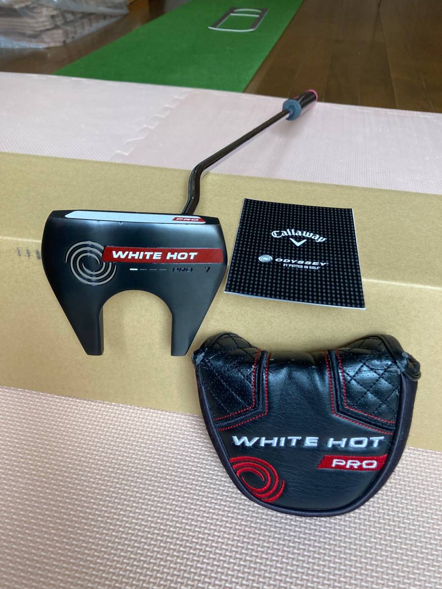 【中古良品】ODYSSEY WHITE HOT PRO #7 オデッセイ ホワイトホットプロ 33インチ HC 取説付 _画像1