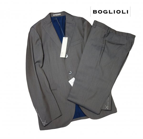 TK 国内正規 125,000円＋TAX 新品 ボリオリ BOGLIOLI スーツ セットアップ テーラードジャケット スラックス パンツ 46_画像1