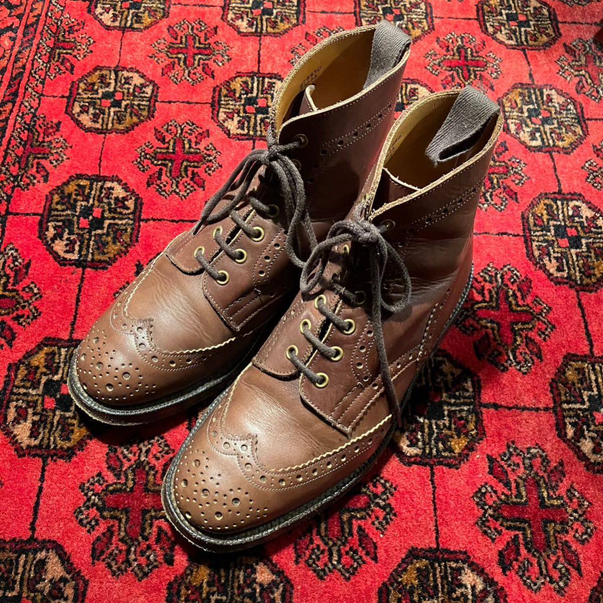 Tricker's WING TIP LACE UP BOOTS/トリッカーズウィングチップレースアップカントリーブーツ_画像1