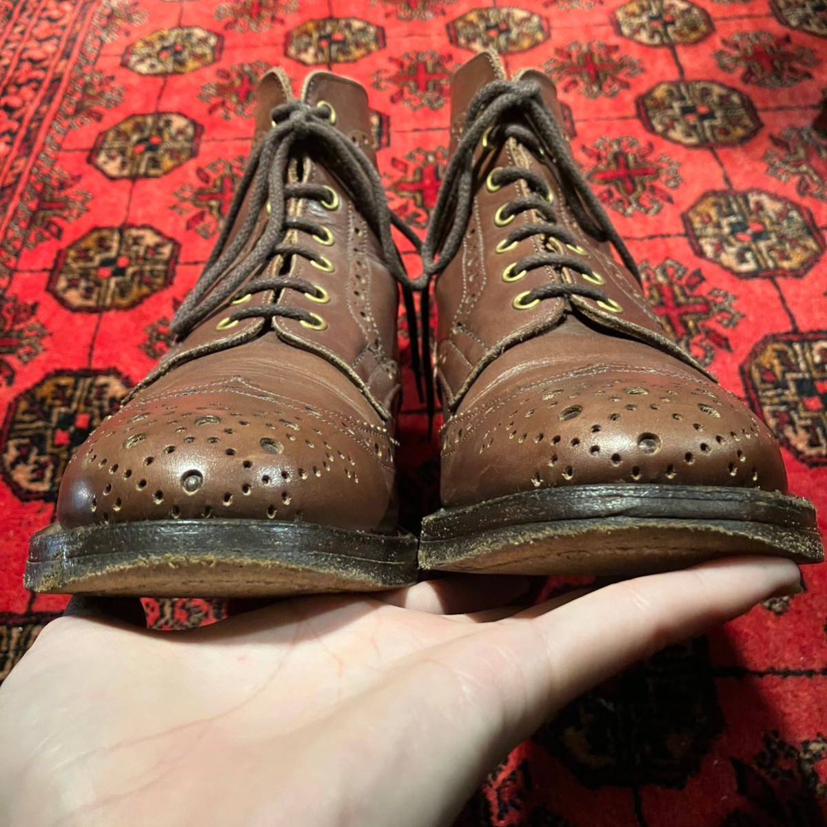 Tricker's WING TIP LACE UP BOOTS/トリッカーズウィングチップレースアップカントリーブーツ_画像3