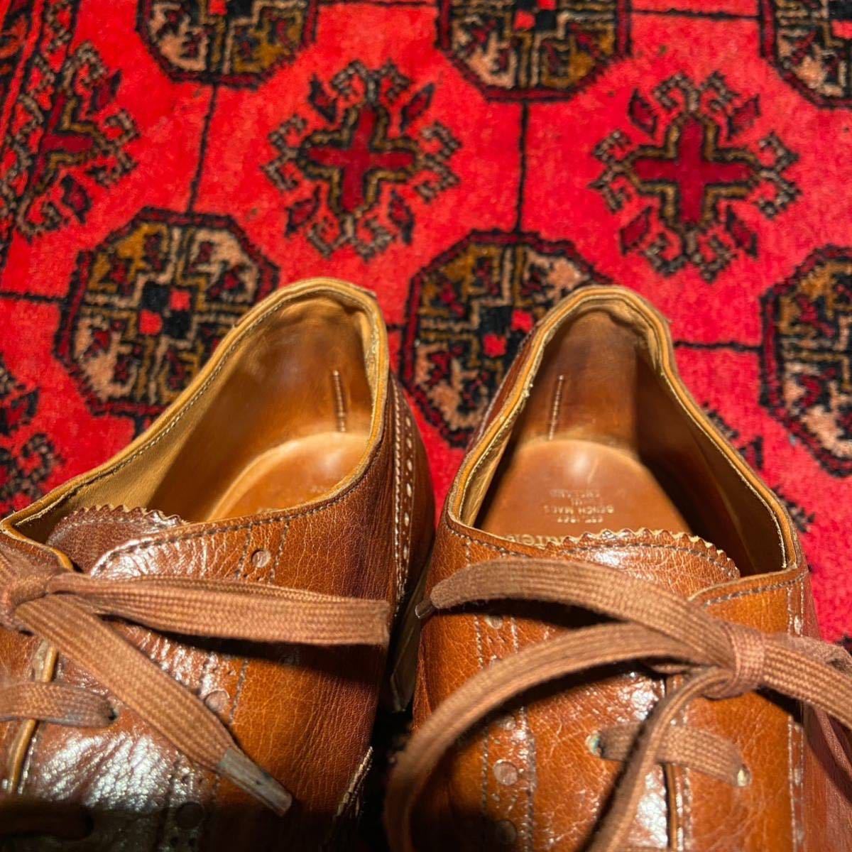 Ralph Lauren CROCKETT&JONES LEATHER WING TIP SHOES/ Ralph Lauren Crockett & Jones кожа wing chip обувь 