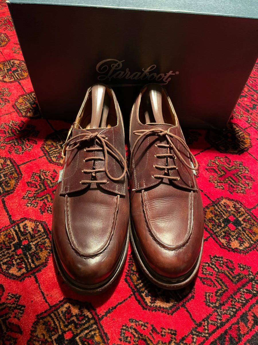 良品】Paraboot パラブーツ シャンボード 7 1/2 ブラック-