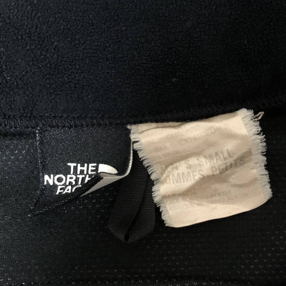 【送料無料】THE NORTH FACEナイロン切り返しジップアップフリースジャケット黒　メンズSサイズ　ザノースフェイスデナリジャケット