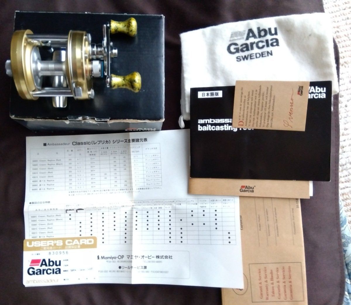 ★ABU アンバサダー 5500C クラシック GOLD ゴールド アブCLASSIC シャンパンゴールド 箱備品 雷魚 鯰★