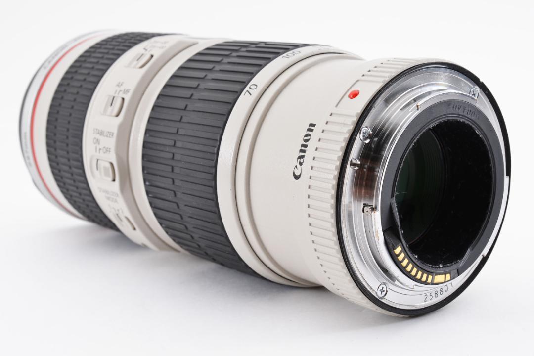 【461】美品 Canon キャノン EF 70-200mm F4 L IS USM ズームレンズ_画像7