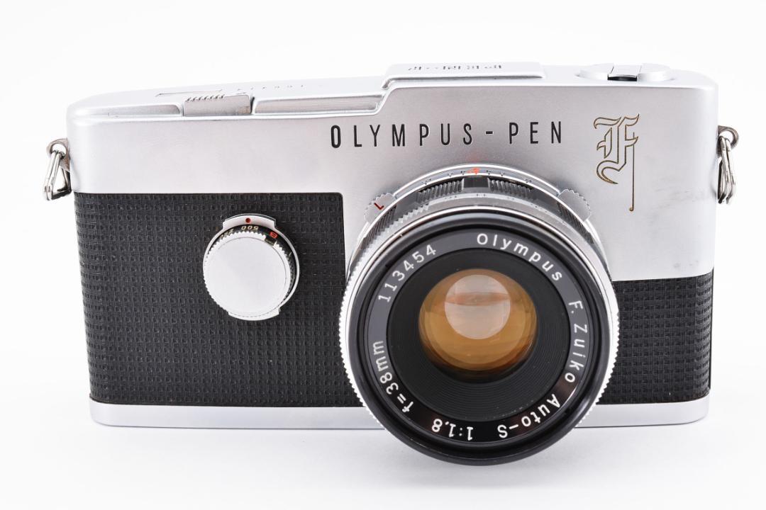 完動品 OLYMPUS PEN-F ハーフフィルムカメラ-